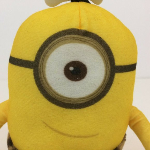 Despicable Me Stuart Caveman Minion Plush 7” Stuffed Toy Factory Illumination - Picture 3 of 10